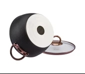 Emsan Line Siyah Rose 7 Parça Granit Tencere Seti thumbnail 5