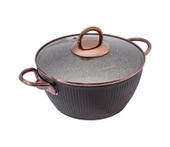 Emsan Line Siyah Rose 7 Parça Granit Tencere Seti thumbnail 4