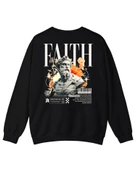 Baskılı Unisex, Sıfır Yaka Regular Sweatshirt thumbnail 1