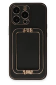 LitaeTrend iPhone 13 Pro Max Kılıf Coco Elit Kapak - Siyah thumbnail 1