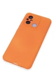 LitaeTrend Xiaomi Redmi 12C Kılıf Nano içi Kadife Silikon - Turuncu thumbnail 4