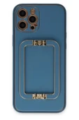 LitaeTrend iPhone 12 Pro Max Kılıf Coco Elit Kapak - Mavi thumbnail 1