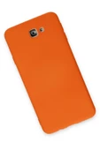 LitaeTrend Samsung Galaxy J7 Prime Kılıf Nano içi Kadife Silikon - Turuncu thumbnail 2