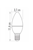 7 Watt E14 Duylu Buji Led Ampul Ct-4079 Beyaz Işık thumbnail 5