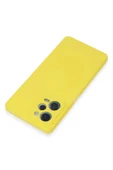 LitaeTrend Xiaomi Redmi Note 12 Pro 5G Kılıf Nano içi Kadife Silikon - Sarı thumbnail 3