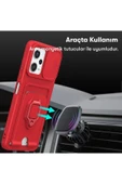 LitaeTrend Xiaomi Poco X5 5G Kılıf Zuma Kartvizitli Yüzüklü Silikon - Yeşil thumbnail 3