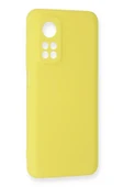 LitaeTrend Xiaomi Mi 10T Kılıf Nano içi Kadife Silikon - Sarı thumbnail 2