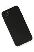 LitaeTrend iPhone 11 Pro Max Kılıf Nano içi Kadife Silikon - Siyah thumbnail 2