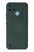 LitaeTrend Realme C25Y Kılıf Nano içi Kadife Silikon - Koyu Yeşil thumbnail 1