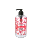 Şeffaf Sıvı Sabunluk Yuvarlak Plastik Pompalı 500 ML thumbnail 1