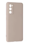 LitaeTrend Samsung Galaxy S20 FE Kılıf Nano içi Kadife Silikon - Pudra thumbnail 2