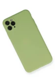 LitaeTrend iPhone 11 Pro Max Kılıf Nano içi Kadife Silikon- Yeşil thumbnail 2