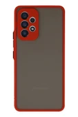 LitaeTrend Samsung Galaxy A73 5G Kılıf Montreal Silikon Kapak - Kırmızı thumbnail 1