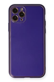 LitaeTrend iPhone 11 Pro Kılıf Coco Deri Silikon Kapak - Mor thumbnail 1