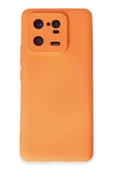 LitaeTrend Xiaomi Mi 13 Pro Kılıf Nano içi Kadife Silikon - Turuncu thumbnail 1