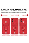 LitaeTrend Xiaomi Redmi 12C Kılıf Zuma Kartvizitli Yüzüklü Silikon - Lacivert thumbnail 5
