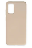 LitaeTrend Samsung Galaxy S20 Kılıf Nano içi Kadife Silikon - Pudra thumbnail 1
