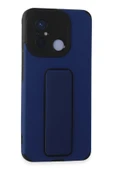 LitaeTrend Xiaomi Redmi 12C Kılıf Mega Standlı Silikon - Mavi thumbnail 1