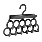 Kravat ve Şal Askısı - Takı ve Aksesuar Düzenleyici Askı - Siyah thumbnail 2