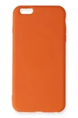 LitaeTrend iPhone 6 Plus Kılıf Nano içi Kadife Silikon - Turuncu thumbnail 1