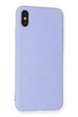 LitaeTrend iPhone XS Max Kılıf Nano içi Kadife Silikon - Lila thumbnail 3