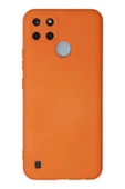 LitaeTrend Realme C25Y Kılıf Nano içi Kadife Silikon - Turuncu thumbnail 1
