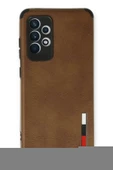 LitaeTrend Samsung Galaxy A73 5G Kılıf Loop Deri Silikon - Kahverengi thumbnail 1