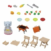 5640 Sylvanian Families Fil Kız ve Barbekü Piknik Seti  +3 yaş thumbnail 3