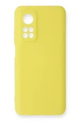 LitaeTrend Xiaomi Mi 10T Kılıf Nano içi Kadife Silikon - Sarı thumbnail 1