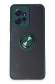 LitaeTrend Xiaomi Redmi Note 12 4G Kılıf Montreal Yüzüklü Silikon Kapak - Yeşil thumbnail 1