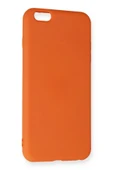 LitaeTrend iPhone 6 Plus Kılıf Nano içi Kadife Silikon - Turuncu thumbnail 2