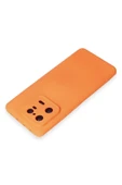 LitaeTrend Xiaomi Mi 13 Pro Kılıf Nano içi Kadife Silikon - Turuncu thumbnail 3