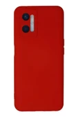 LitaeTrend Oppo A96 Kılıf Nano içi Kadife Silikon - Kırmızı thumbnail 1