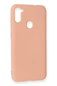 LitaeTrend Samsung Galaxy A11 Kılıf Nano içi Kadife Silikon - Pudra thumbnail 2