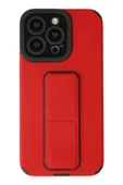 LitaeTrend iPhone 13 Pro Max Kılıf Mega Standlı Silikon - Kırmızı thumbnail 1