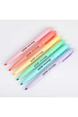 gxin Pastel Highlighter 6 Renk Fosforlu Kalem Seti Kalem Tipi thumbnail 3