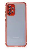 LitaeTrend Samsung Galaxy A72 Kılıf Miami Şeffaf Silikon - Kırmızı thumbnail 2