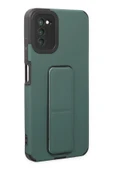 LitaeTrend Samsung Galaxy A03S Kılıf Mega Standlı Silikon - Yeşil thumbnail 2