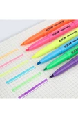 gxin Canlı Highlighter 6 Renk Fosforlu Kalem Seti Kalem Tipi thumbnail 3