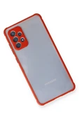 LitaeTrend Samsung Galaxy A72 Kılıf Miami Şeffaf Silikon - Kırmızı thumbnail 3