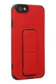 LitaeTrend iPhone 6 Kılıf Mega Standlı Silikon - Kırmızı thumbnail 2