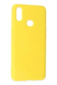 LitaeTrend Samsung Galaxy A10S Kılıf Nano içi Kadife Silikon - Sarı thumbnail 3
