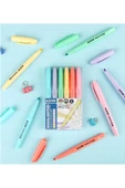 gxin Pastel Highlighter 6 Renk Fosforlu Kalem Seti Kalem Tipi thumbnail 1