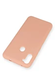 LitaeTrend Samsung Galaxy A11 Kılıf Nano içi Kadife Silikon - Pudra thumbnail 3