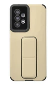 LitaeTrend Samsung Galaxy A53 5G Kılıf Mega Standlı Silikon - Gold thumbnail 1