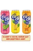 Çaykur Didi Hepsibir Paketi Bergamot + Limon + Şeftali Soğuk Çay 330 Ml X 18 Adet thumbnail 1