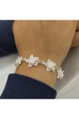 Gümüş Telkari Zambak Model Bileklik - 925 Ayar thumbnail 1