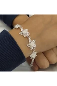 Gümüş Telkari Zambak Model Bileklik - 925 Ayar thumbnail 2