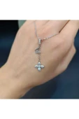 925 ayar gümüş çiçek model kelebek detaylı tasarımı harikası kolye thumbnail 1