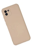 LitaeTrend Samsung Galaxy A03 Kılıf Nano içi Kadife Silikon - Pudra thumbnail 3